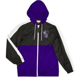 Mitchell & Ness Jackets & Outerwear-Gameday Lightweight Windbreaker Sacramento Kings
