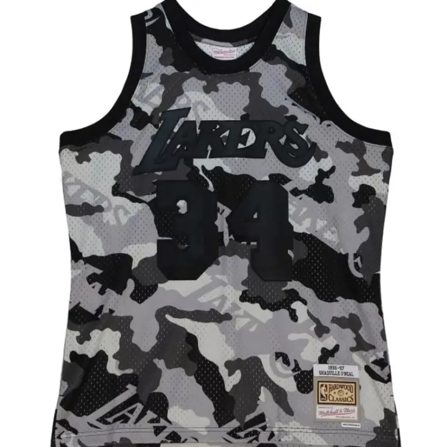 Mitchell & Ness Nba Swingman-Ghost Black Camo Swingman Shaquille O'Neal Los Angeles Lakers 1996-97 Jersey