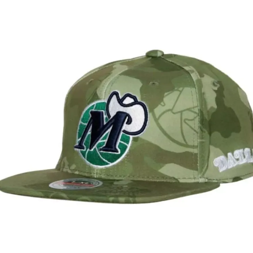 Mitchell & Ness Fitted-Ghost Camo Stretch Fitted Hwc Dallas Mavericks