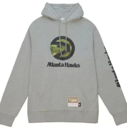Mitchell & Ness Hoodies & Sweatshirts-Ghost Green Camo Hoodie Atlanta Hawks