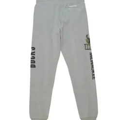 Mitchell & Ness Pants-Ghost Green Camo Sweatpants Milwaukee Bucks