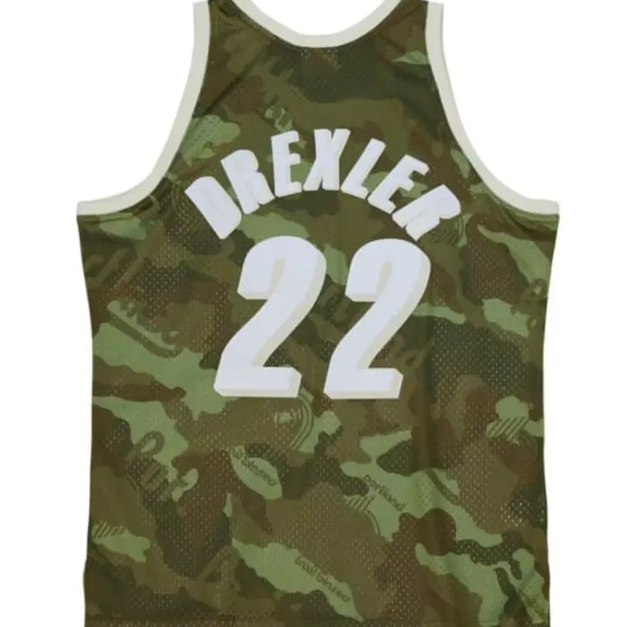 Mitchell & Ness Nba Swingman-Ghost Green Camo Swingman Clyde Drexler Portland Trail Blazers 1991-92 Jersey
