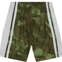 Mitchell & Ness Shorts-Ghost Green Camo Swingman Philadelphia 76Ers 1996-97 Shorts