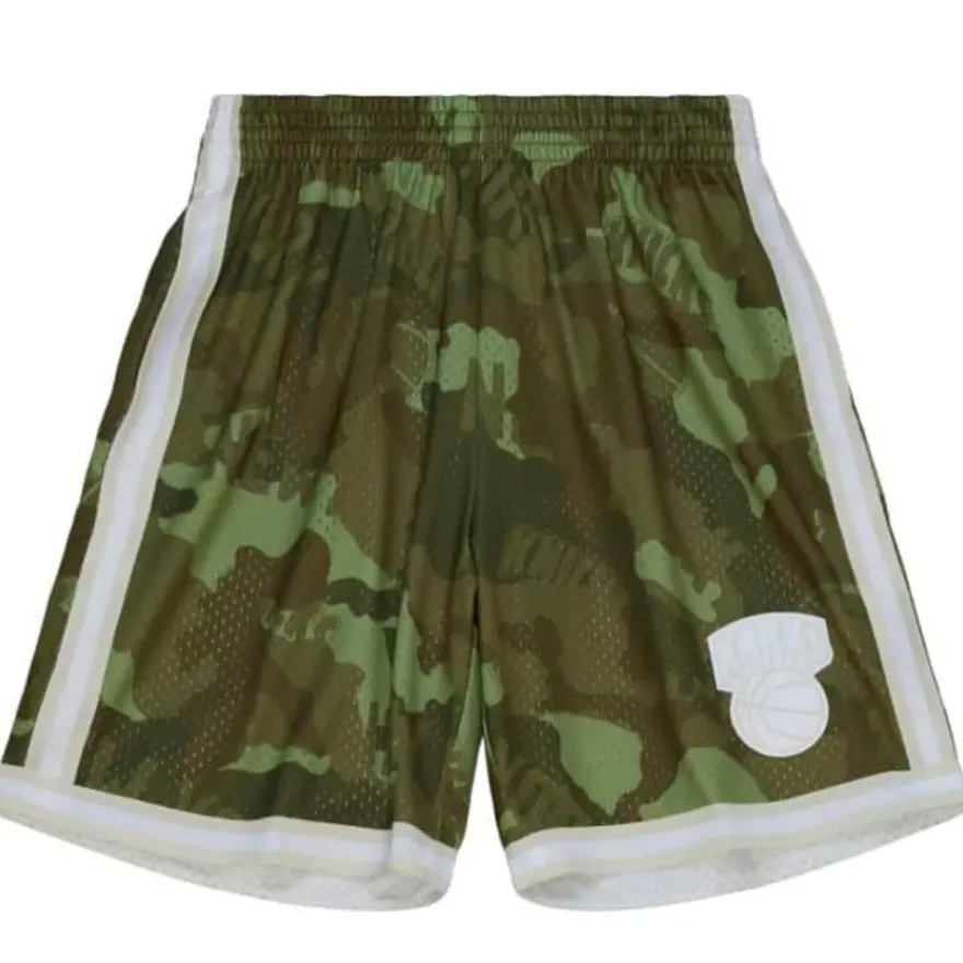 Mitchell & Ness Shorts-Ghost Green Camo Swingman New York Knicks 1991-92 Shorts