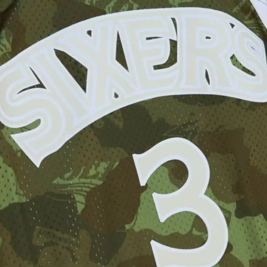 Mitchell & Ness Nba Swingman-Ghost Green Camo Swingman Allen Iverson Philadelphia 76Ers 1996-97 Jersey