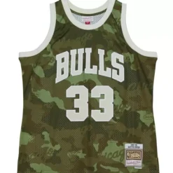 Mitchell & Ness Nba Swingman-Ghost Green Camo Swingman Scottie Pippen Chicago Bulls 1997-98 Jersey