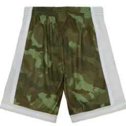 Mitchell & Ness Shorts-Ghost Green Camo Swingman Milwaukee Bucks 2000-01 Shorts