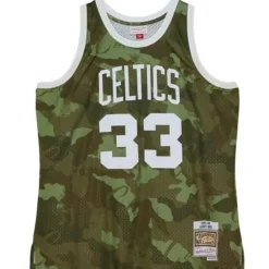 Mitchell & Ness Nba Swingman-Ghost Green Camo Swingman Larry Bird Boston Celtics 1985-86 Jersey