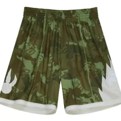 Mitchell & Ness Shorts-Ghost Green Camo Swingman Toronto Raptors 1998-99 Shorts