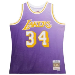 Mitchell & Ness Nba Swingman-Golden Hour Glaze Swingman Jersey Los Angeles Lakers 1996 Shaquille O'Neal