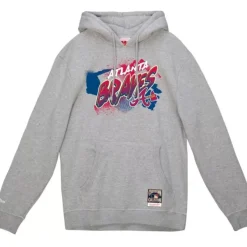 Mitchell & Ness Hoodies & Sweatshirts-Graff Hoodie Atlanta Braves