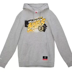 Mitchell & Ness Hoodies & Sweatshirts-Graff Hoodie Boston Bruins