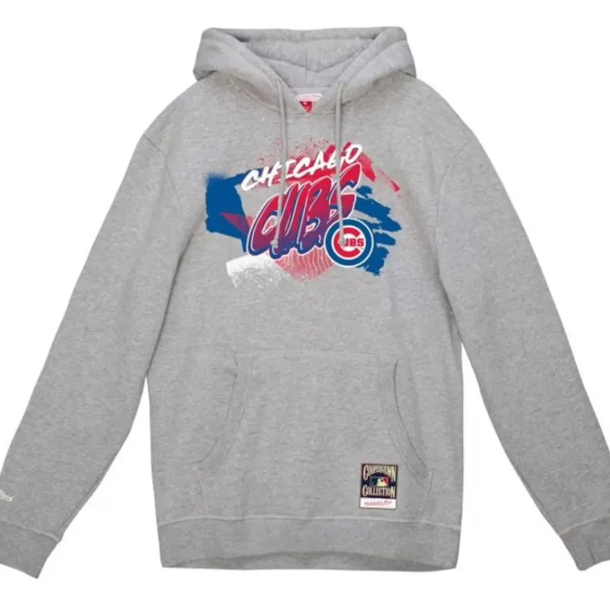 Mitchell & Ness Hoodies & Sweatshirts-Graff Hoodie Chicago Cubs