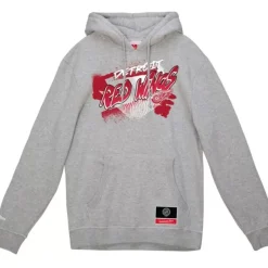Mitchell & Ness Hoodies & Sweatshirts-Graff Hoodie Detroit Red Wings