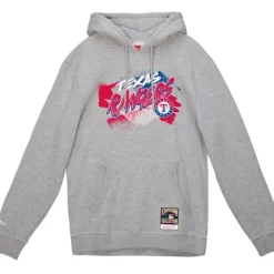 Mitchell & Ness Hoodies & Sweatshirts-Graff Hoodie Texas Rangers