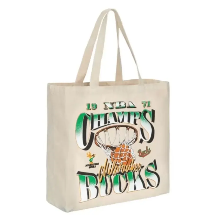 Mitchell & Ness Accessories-Graphic Tote Bag 2.0 Milwaukee Bucks