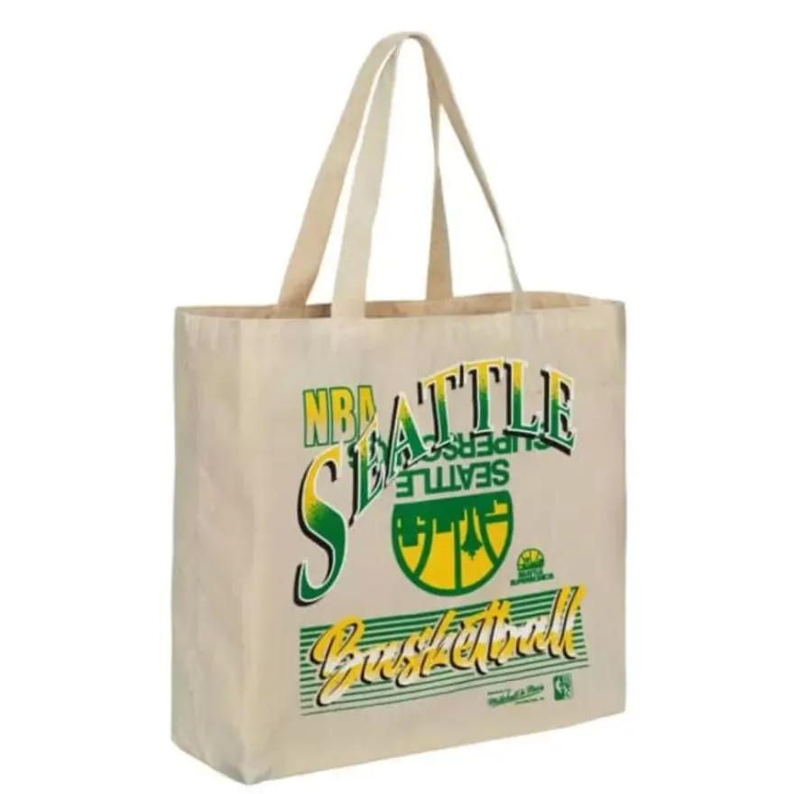 Mitchell & Ness Accessories-Graphic Tote Bag Seattle Supersonics