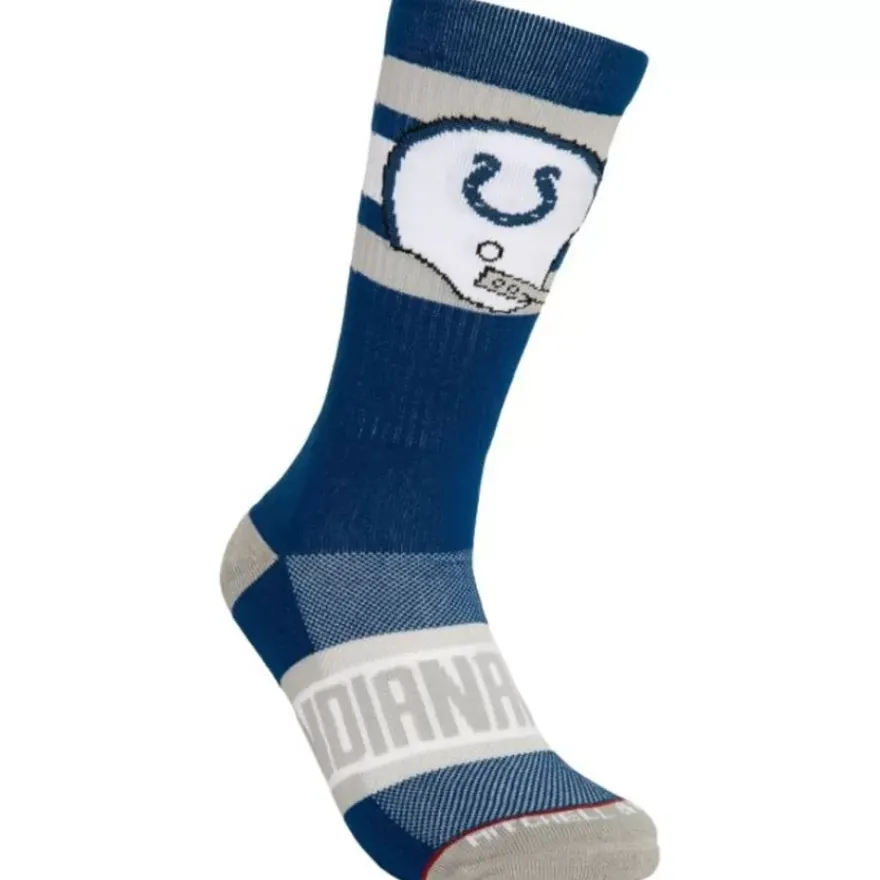 Mitchell & Ness Accessories-Hail Mary Crew Socks Indianapolis Colts