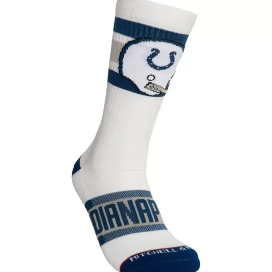 Mitchell & Ness Accessories-Hail Mary Crew Socks Indianapolis Colts