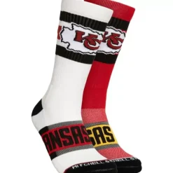 Mitchell & Ness Accessories-Hail Mary Crew Socks Kansas City Chiefs