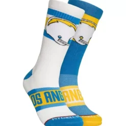 Mitchell & Ness Accessories-Hail Mary Crew Socks Los Angeles Chargers