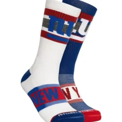 Mitchell & Ness Accessories-Hail Mary Crew Socks New York Giants