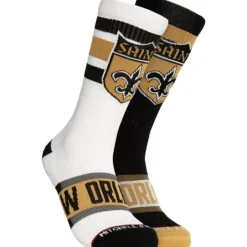 Mitchell & Ness Accessories-Hail Mary Crew Socks New Orleans Saints