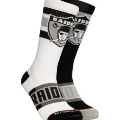 Mitchell & Ness Accessories-Hail Mary Crew Socks Oakland Raiders