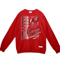 Mitchell & Ness Hoodies & Sweatshirts-Halftime Script Crew University Of Georgia