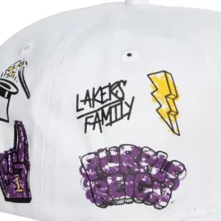 Mitchell & Ness Snapback-Hand Drawn Snapback Los Angeles Lakers