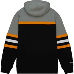 Mitchell & Ness Hoodies & Sweatshirts-Head Coach Hoodie Boston Bruins