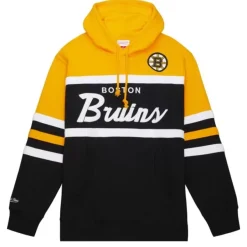 Mitchell & Ness Hoodies & Sweatshirts-Head Coach Hoodie Boston Bruins