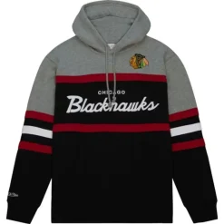 Mitchell & Ness Hoodies & Sweatshirts-Head Coach Hoodie Chicago Blackhawks