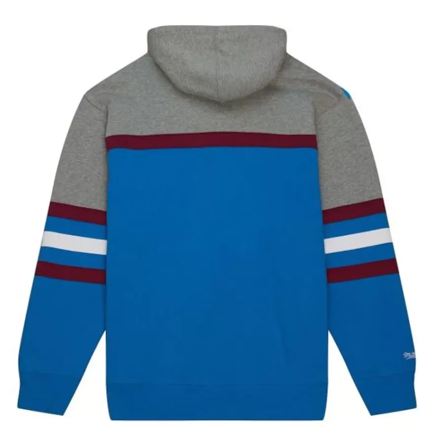 Mitchell & Ness Hoodies & Sweatshirts-Head Coach Hoodie Colorado Avalanche
