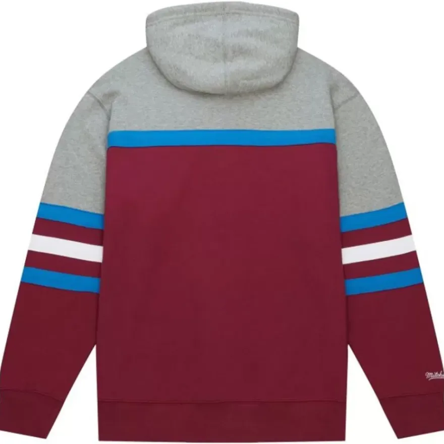 Mitchell & Ness Hoodies & Sweatshirts-Head Coach Hoodie Colorado Avalanche