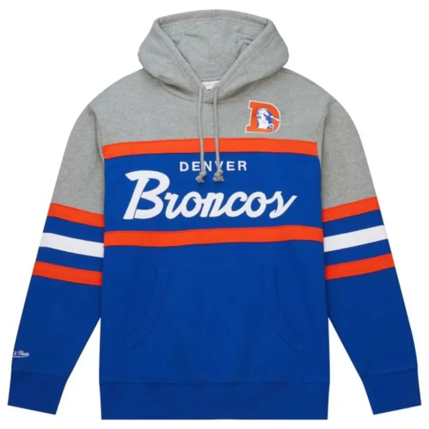 Mitchell & Ness Hoodies & Sweatshirts-Head Coach Hoodie Denver Broncos
