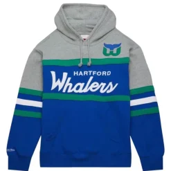 Mitchell & Ness Hoodies & Sweatshirts-Head Coach Hoodie Hartford Whalers