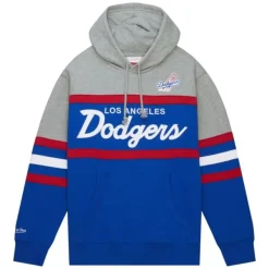 Mitchell & Ness Hoodies & Sweatshirts-Head Coach Hoodie Los Angeles Dodgers