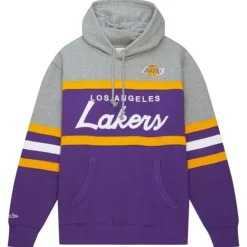 Mitchell & Ness Hoodies & Sweatshirts-Head Coach Hoodie Los Angeles Lakers
