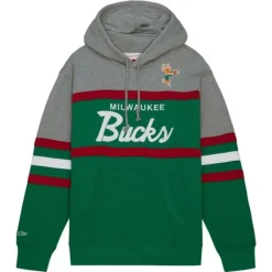 Mitchell & Ness Hoodies & Sweatshirts-Head Coach Hoodie Milwaukee Bucks
