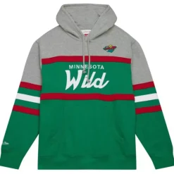 Mitchell & Ness Hoodies & Sweatshirts-Head Coach Hoodie Minnesota Wild