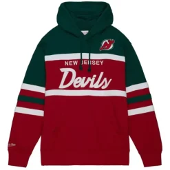 Mitchell & Ness Hoodies & Sweatshirts-Head Coach Hoodie New Jersey Devils