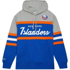 Mitchell & Ness Hoodies & Sweatshirts-Head Coach Hoodie New York Islanders