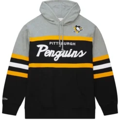 Mitchell & Ness Hoodies & Sweatshirts-Head Coach Hoodie Pittsburgh Penguins