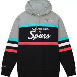 Mitchell & Ness Hoodies & Sweatshirts-Head Coach Hoodie San Antonio Spurs
