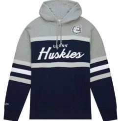 Mitchell & Ness Hoodies & Sweatshirts-Head Coach Hoodie University Of Connecticut
