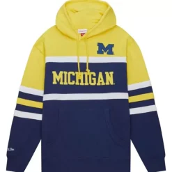 Mitchell & Ness Hoodies & Sweatshirts-Head Coach Hoodie University Of Michigan