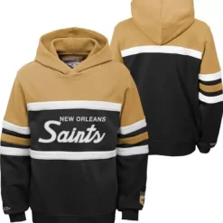 Mitchell & Ness Big Kids-Head Coach Hoody New Orleans Saints