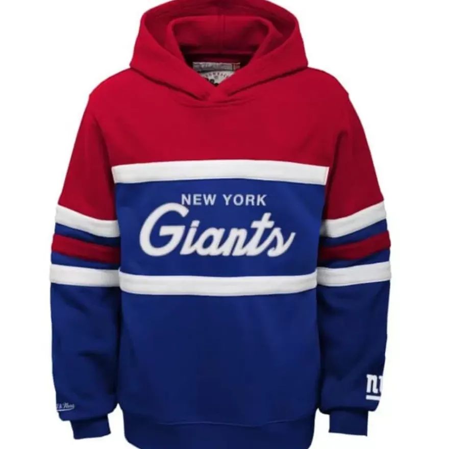 Mitchell & Ness Big Kids-Head Coach Hoody New York Giants