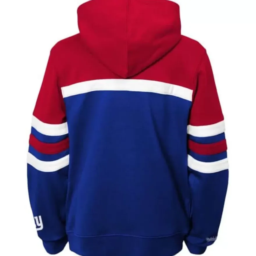 Mitchell & Ness Big Kids-Head Coach Hoody New York Giants